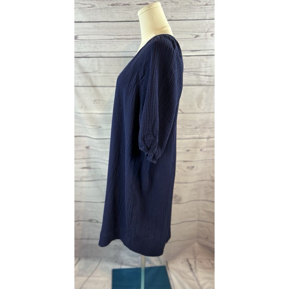 Anthropologie Taylor Puff Sleeve Gauze Tunic Dress Womens Large Casual - Picture 3 of 6